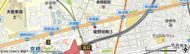 金太郎京橋本店周辺の地図