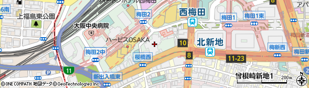 東海テレビ放送株式会社　大阪支社周辺の地図