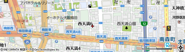 大阪府大阪市北区西天満6丁目2-11周辺の地図