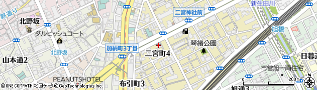 淡路信用金庫神戸中央支店周辺の地図