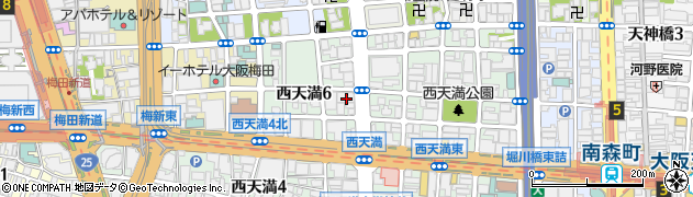 大阪府大阪市北区西天満6丁目2-14周辺の地図