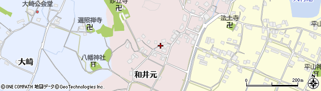 岡山県岡山市北区和井元周辺の地図