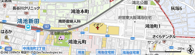 １００円ショップシルク鴻池イオン店周辺の地図
