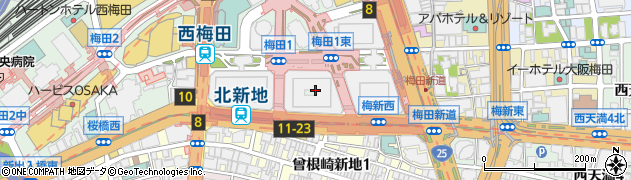 MOS BURGER 大阪駅前第2ビル店周辺の地図