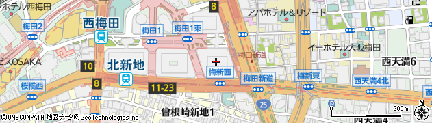 餃子の王将 大阪駅前第3ビル店周辺の地図