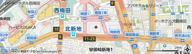 アパマンショップ大阪駅前店周辺の地図