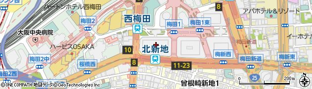皐月形成クリニック　大阪　梅田院周辺の地図