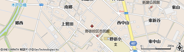 愛知県豊橋市野依町（諏訪）周辺の地図