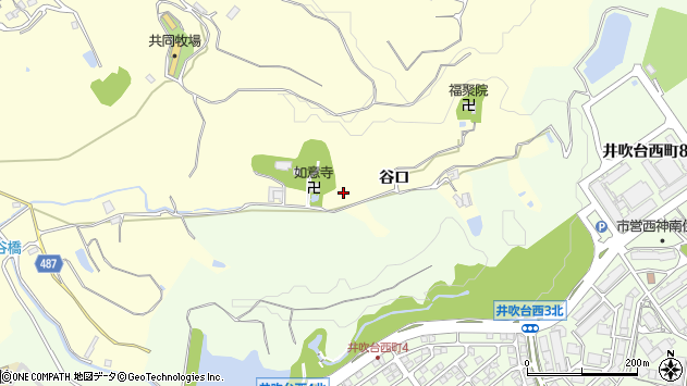 〒651-2237 兵庫県神戸市西区櫨谷町谷口の地図