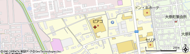ベルナール ピアゴ上岡田店周辺の地図