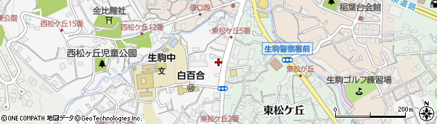 西治療分院周辺の地図