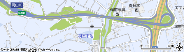 岡山県岡山市北区富原2463周辺の地図