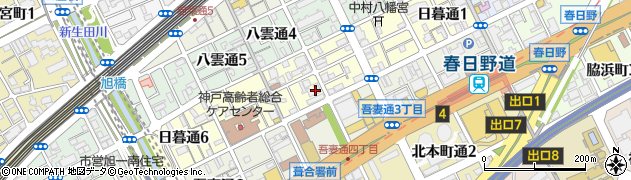 ライオンズマンション三宮東周辺の地図