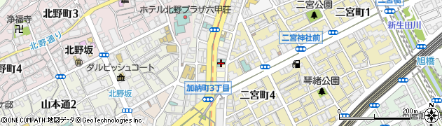 ユニゾイン神戸三宮周辺の地図