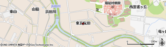愛知県豊橋市野依町（東五反田）周辺の地図