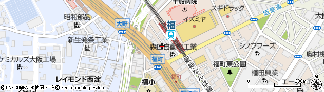 クリエオーレ福駅前周辺の地図