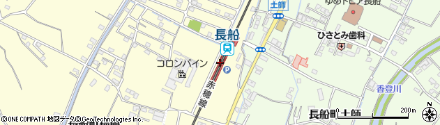 長船駅周辺の地図