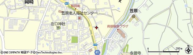 静岡県袋井市岡崎609周辺の地図