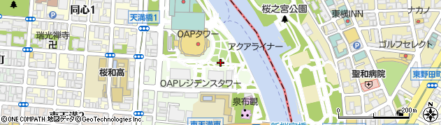 大阪府大阪市北区天満橋周辺の地図