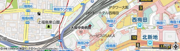 大阪府大阪市北区梅田3丁目3-45周辺の地図
