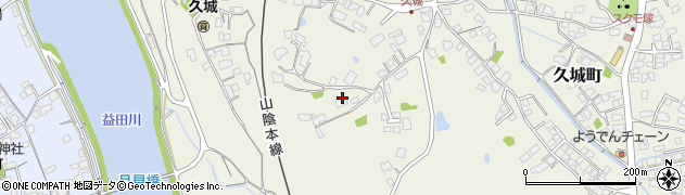 島根県益田市久城町周辺の地図