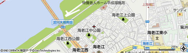 大阪府大阪市福島区海老江周辺の地図
