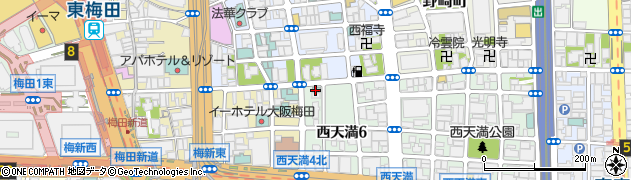 ベース・オン・トップ梅田店周辺の地図