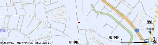 愛知県豊橋市東細谷町新中田周辺の地図