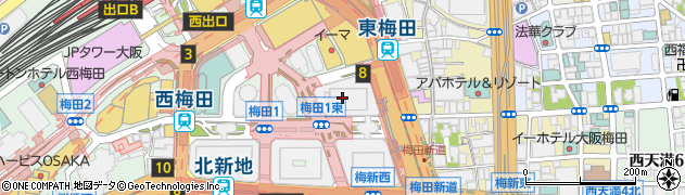 東急リバブル株式会社　関西支社梅田賃貸センター周辺の地図