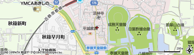 奈良県奈良市山陵町175周辺の地図