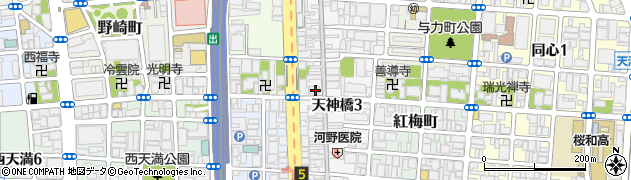 大阪府大阪市北区天神橋3丁目3-2周辺の地図