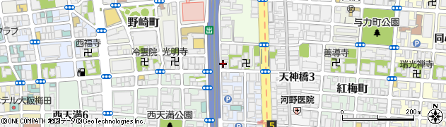 大阪うどん・そば てんま周辺の地図