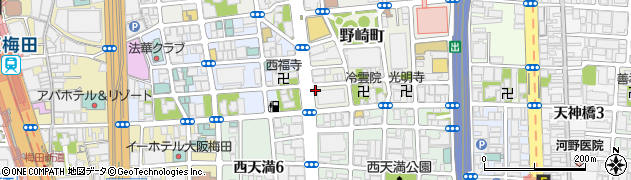 大阪府大阪市北区野崎町周辺の地図