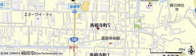大阪府東大阪市善根寺町周辺の地図
