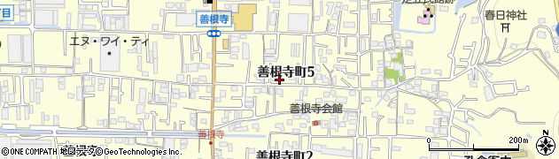 大阪府東大阪市善根寺町周辺の地図
