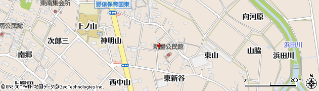愛知県豊橋市野依町東新谷15周辺の地図