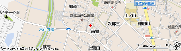 愛知県豊橋市野依町南郷30周辺の地図