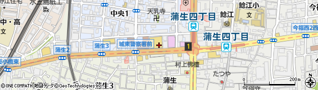 関西みらい銀行城東中央支店 ＡＴＭ周辺の地図
