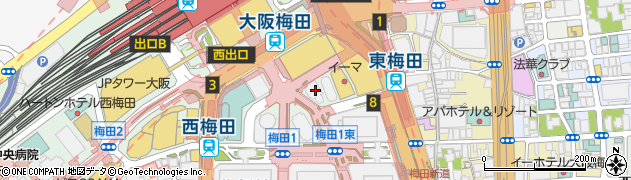 岡三証券株式会社　梅田支店周辺の地図