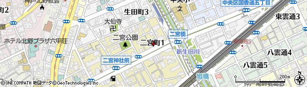 オリックスレンタカー新神戸店周辺の地図