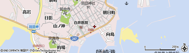 愛知県南知多町（知多郡）師崎（向島）周辺の地図