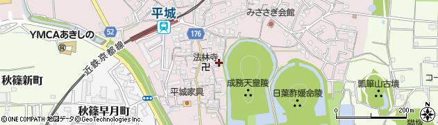 奈良県奈良市山陵町198周辺の地図