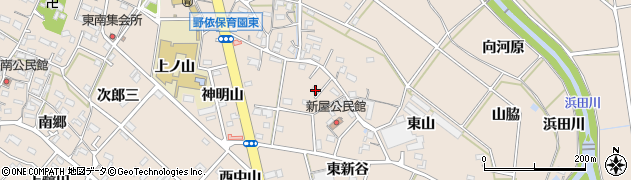 愛知県豊橋市野依町東新谷70周辺の地図