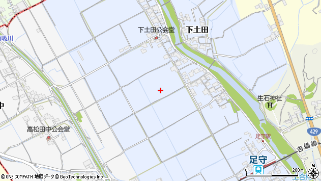 〒701-1356 岡山県岡山市北区下土田の地図