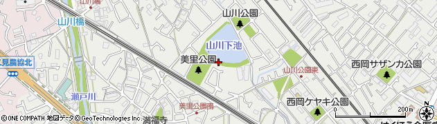 美里東公園周辺の地図