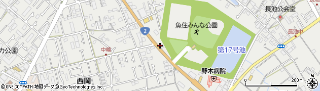 兵庫県明石市魚住町清水29周辺の地図
