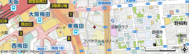 メンズプレミアムスペースキャッツ梅田店周辺の地図