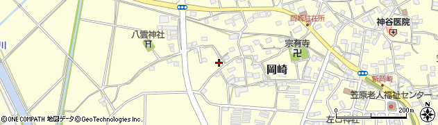 静岡県袋井市岡崎2954周辺の地図