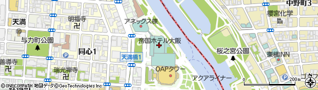帝国ホテル大阪 オールドインペリアルバー周辺の地図