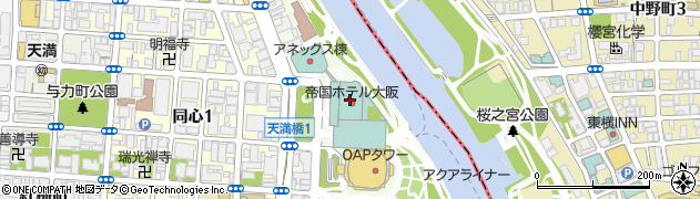 帝国ホテル大阪 カジュアルレストラン カフェ クベール周辺の地図